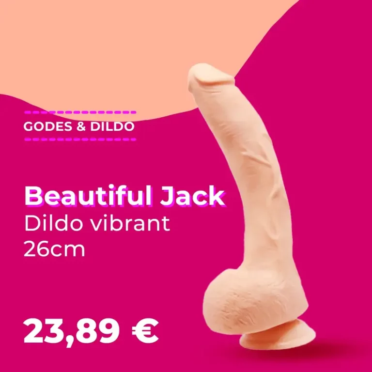 Beautiful Jack - Dildo vibrant 26cm. Prix : 23,89€