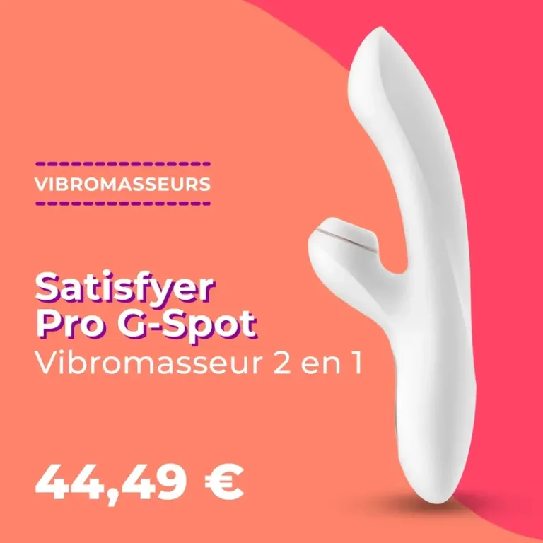 Satisfyer Pro G-Spot - Vibromasseur 2 en 1. Prix : 44,49€